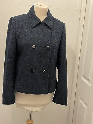 Buy TU Woman Double Breasted Jacket Green Short Woolly Smart Size UK 12 • 14.46£