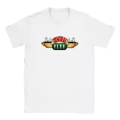 Buy Friends Central Perk Sign TV Show T-Shirt White XS- XXL • 12£