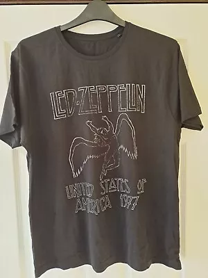 Buy Led Zeppelin USA 77 Band Band T-Shirt - Men's Size L • 10.99£