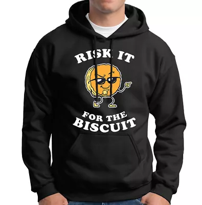 Buy Risk It For The Biscuit Sarcastic Funny Meme Joke Novelty Mens Hoody Top #D6 Lot • 18.99£