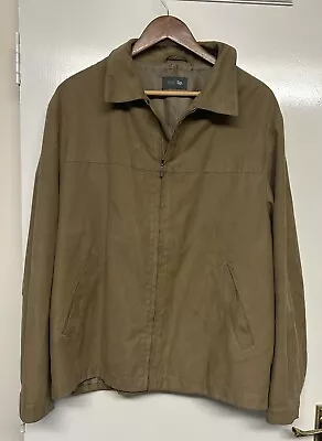 Buy MARKS & SPENCER SP Men’s Neutral Brown Casual Light Zip Up Jacket UK Size Large • 8.99£