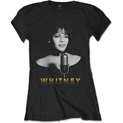 Buy Ladies Whitney Houston BW Photo Official Tee T-Shirt Womens • 15.99£