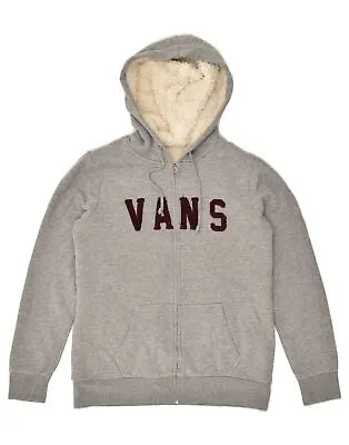 Buy VANS Mens Graphic Zip Hoodie Sweater Small Grey Cotton AH05 • 20.06£