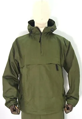 Buy OD Olive Wool Lined Winter Smock Canvas Cotton Anorak Buffalo Top Hooded Jacket • 43£