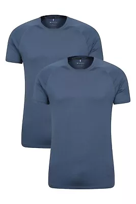 Buy Mountain Warehouse Mens Agra T-Shirt Multipack Quick Drying Lightweight Male Top • 18.99£