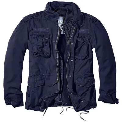 Buy Brandit M65 Giant Mens Field Jacket Warm Police Coat Security Liner Parka Navy • 124.95£