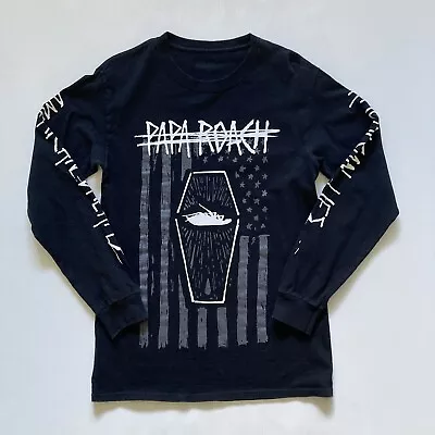 Buy Papa Roach Long Sleeve Black T-shirt Mens Size S American Dreams Band Merch • 37.89£