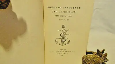 Buy William Blake Songs Of Innocence And Experience Pickering Ed 1866 Chiswick Press • 120.53£