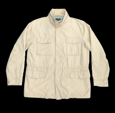 Buy Gant 4 Pocket Parka Jacket - Cream - Mod Indie Casuals - Size Large • 35£