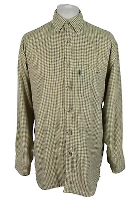 Buy CHAMPION Beige Long Sleeve Shirt Size L Mens Checked Outdoors Outerwear AF • 15£