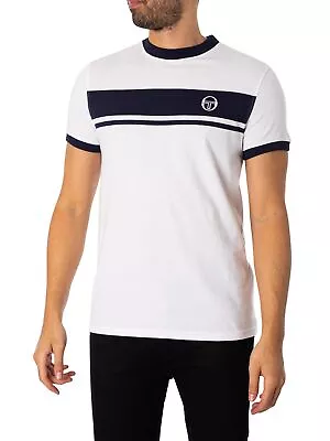 Buy Sergio Tacchini Men's Master T- Shirt, White • 24.95£