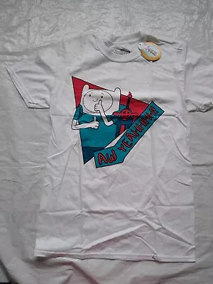 Buy Mens Adventure Time Cartoon Network White T-shirt Size Small Brand New With Tags • 15£