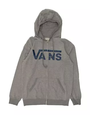 Buy VANS Mens Graphic Zip Hoodie Sweater Medium Grey BF84 • 23.23£