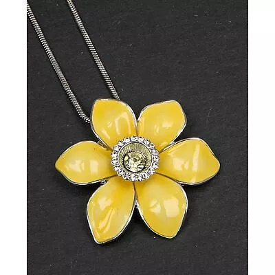 Buy Equilibrium Radiant Yellow Daffodil Necklace Jewellery Chain Boxed New • 15.39£