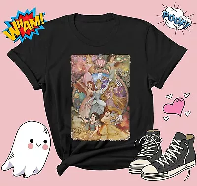 Buy Retro Disney Princess T-shirt T Shirt Men Women Unisex Tshirt G686 • 12.95£