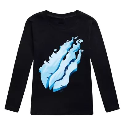 Buy Flame Youtube Boys Girls T-shirt Jumper Long Sleeve Hooded Sweatshirt Xmas Tops • 10.99£