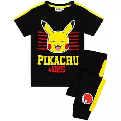 Buy Pokemon Boys Pikachu Face Long Pyjama Set NS6163 • 18.45£