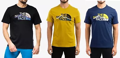 Buy North Face TNF Men Cotton Tshirt Jersey Crew Neck Line Logo T Shirt S M L XL 2XL • 15.99£