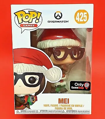 Buy Funko POP! Games OVERWATCH Christmas MEI Figure #425 Game Stop Exclusive NEW! • 18.90£