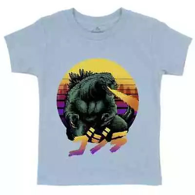 Buy Godzilla Retrowave Mens T-Shirt Horror Kaiju Monster King Japan P949 • 9.99£