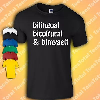 Buy Bilingual Bicultural And Bi Myself T-Shirt | By Myself | Loner | Funny Nihilism • 15.29£