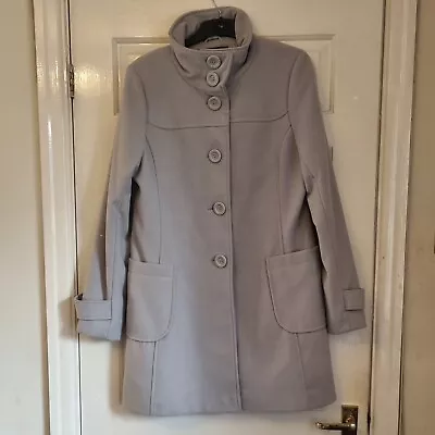 Buy Ladies FLEECE FLANNEL Coat SIZE UK L 40  Chest Pale Grey Jacket Centigrade  • 16.25£
