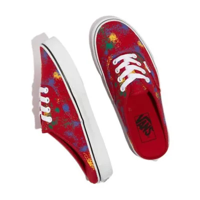 Buy VANS Classic Authentic Mule VN0A54F7AXM1 OVERSPRAY Red Shoes Slipper • 53.02£