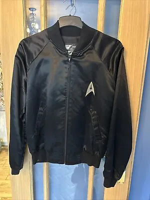 Buy Vintage Star Trek VI 1991 25th Anniversary Satin Jacket Medium Movie Promo 90s • 50£