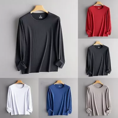 Buy 1pcs Mens T-Shirt All Season Baselayer Long Sleeve Polyester Round Neck • 14.44£