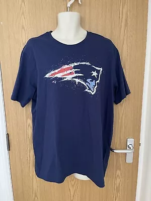 Buy NFL New England Patriots Navy Blue Men’s T Shirt Size XL • 8£