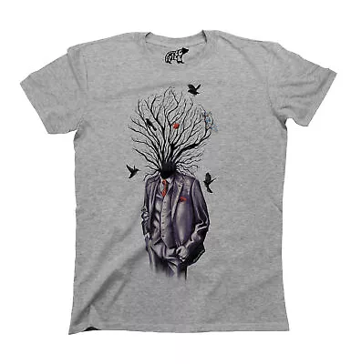 Buy Tree Art Head Suit Unisex T-Shirt Gothic Arty Top Stanley Stella Premium Quality • 8.95£