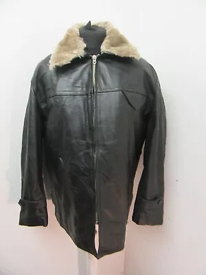 Buy Bnwt Vintage 50's German Leather Sheepskin Barnstormer Car Coat Jacket Size Xxl • 149£