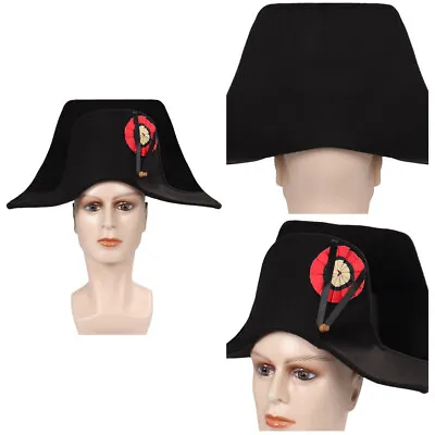 Buy Napoleon Cosplay Hat Cap Halloween Carnival Costume Accessories Hat Captain Gift • 20.39£