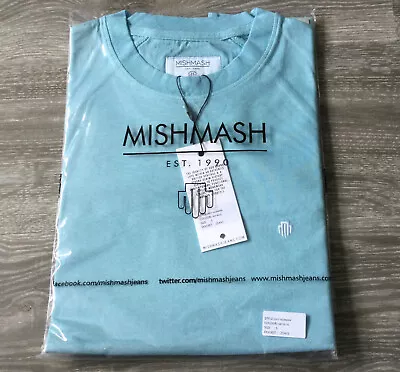Buy New Mens Mish Mash Adaman Blue T Shirt Size Small £19.99 Or Best Offer RRP £33 • 13.99£