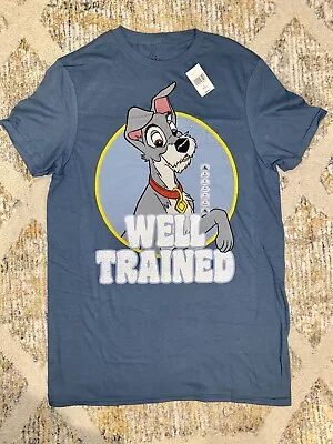 Buy Disney Parks Lady And The Tramp “Well Trained” Tramp Adult Shirt Size Small- NEW • 17.28£
