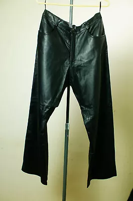 Buy  Lobi Lobi The Better Leather Pants Black The First Layer Of Sheepskin Sz Medium • 96.50£