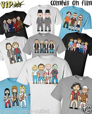 Buy VIPwees Mens Quality T-Shirt Comedy Movie Inspired Caricatures Choose Design Eco • 13.99£