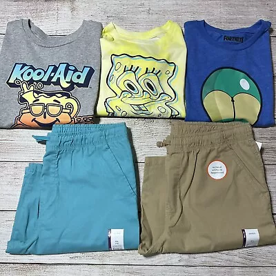 Buy Boys Lot Of Clothes Size 18 (XXL) NWT! Variety Of Brands. Shorts And T-Shirts • 27.94£