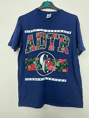 Buy Adtr A Day To Remember Blue Common Courtesy T-shirt Men's Used Size M Gr1 • 15.94£