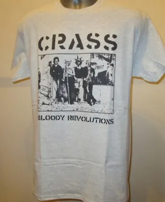 Buy Crass Bloody Revolutions T Shirt 80s Punk Music Discharge Poison Girls Dirt G457 • 13.45£