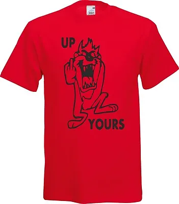Buy Up Yours Tasmanian Devil Funny Adult Xmas Cotton T Shirt • 9.99£