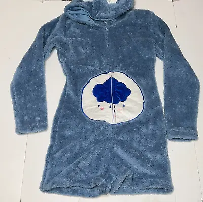 Buy Care Bears Grumpy Rain Cloud Union Suit Adult M Hood Ears Romper Pajamas Costume • 75.86£