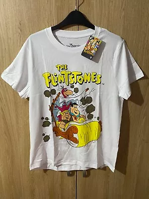 Buy BNWT Women’s Primark The Flintstones T-shirt Size Medium (12-14) • 8.99£