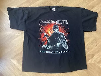 Buy Iron Maiden 2006 A Matter Of Life And Death World Tour T-shirt Black Size XXXL • 39.99£