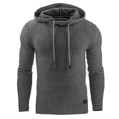 Buy Mens Hoodie Fleece Pullover Cotton Jacket Sweatshirt Hooded Casual Top • 13.65£