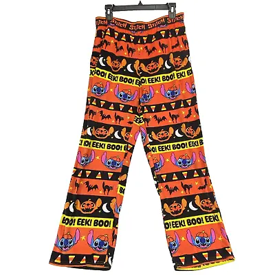 Buy Lilo & Stitch Sz L 12 14 Halloween Pajamas Pants Womens Loungewear Disney • 11.97£