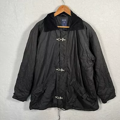 Buy Mills Buckle Hook Vintage Winter Jacket 90s Black L/52 • 39.99£