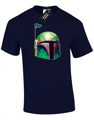 Buy Fett Pop Art Mens T Shirt Star Jedi Wars Yoda Boba Bounty Hunter Fan Gift Idea • 7.99£
