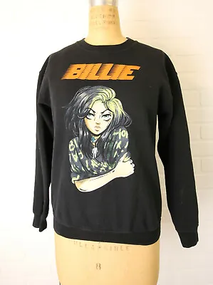 Buy Billie Eilish World Tour Merch Cartoon Anime Art Sweater Sweatshirt 37  Chest • 20.79£