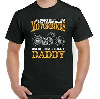 Buy Biker T-Shirt Daddy Dad Mens Funny Motorbike Motorcycle Bike Father's Day Things • 9.94£